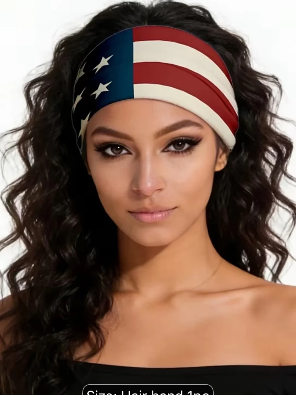 SIX NIP NEW Patriotic Red, White & Blue Headband - 5 neutral and leopard